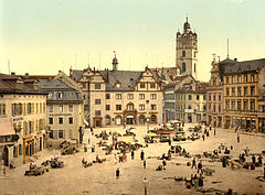 Marketplace, Darmstadt, Germany, c. 1895