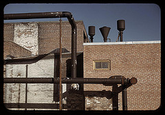 Detail of industrial building in Massachusetts (LOC photo)